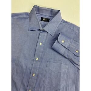 VTG Men Gitman Brothers USA textured cotton button up dress shirt, 16-33